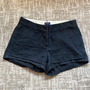 J. Crew black chino shorts